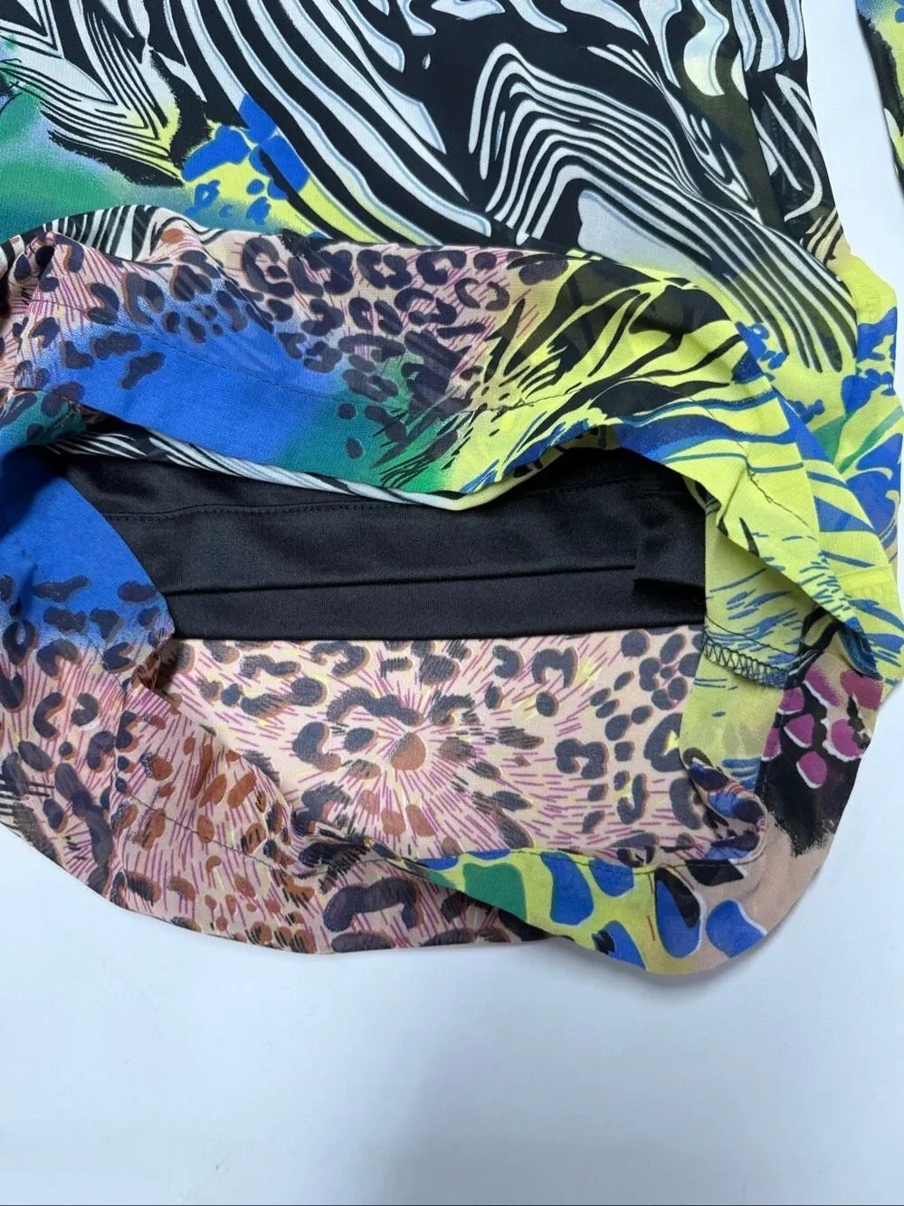 Authentic Brand Multicolor Halter Jumpsuit Wide Leg Animal Print Size 2X Lined